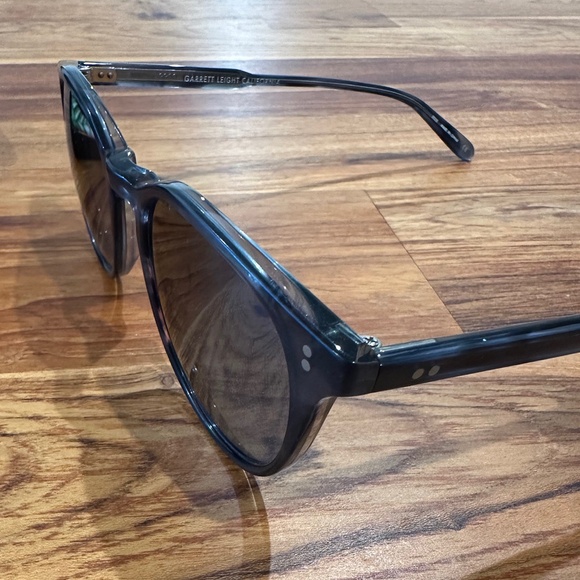 NWT! Garrett Leight Milwood 46 Matte Indigo Tortoiseshell Sunglasses main image 12